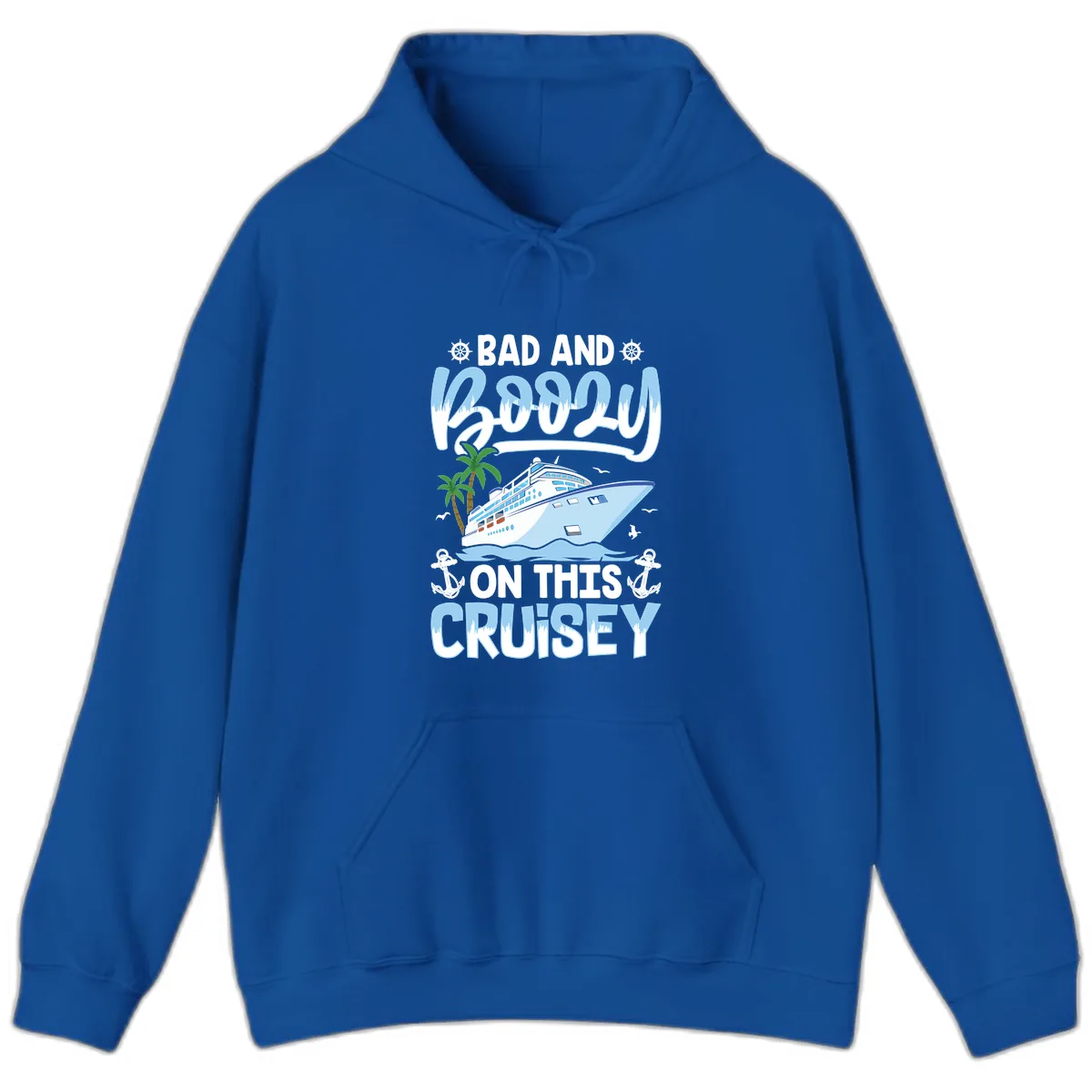 Bad And Knotty On This Cruise Hoodie in Royal