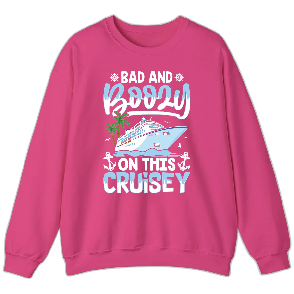 Bad And Knotty On This Cruise Sweatshirt in Heliconia