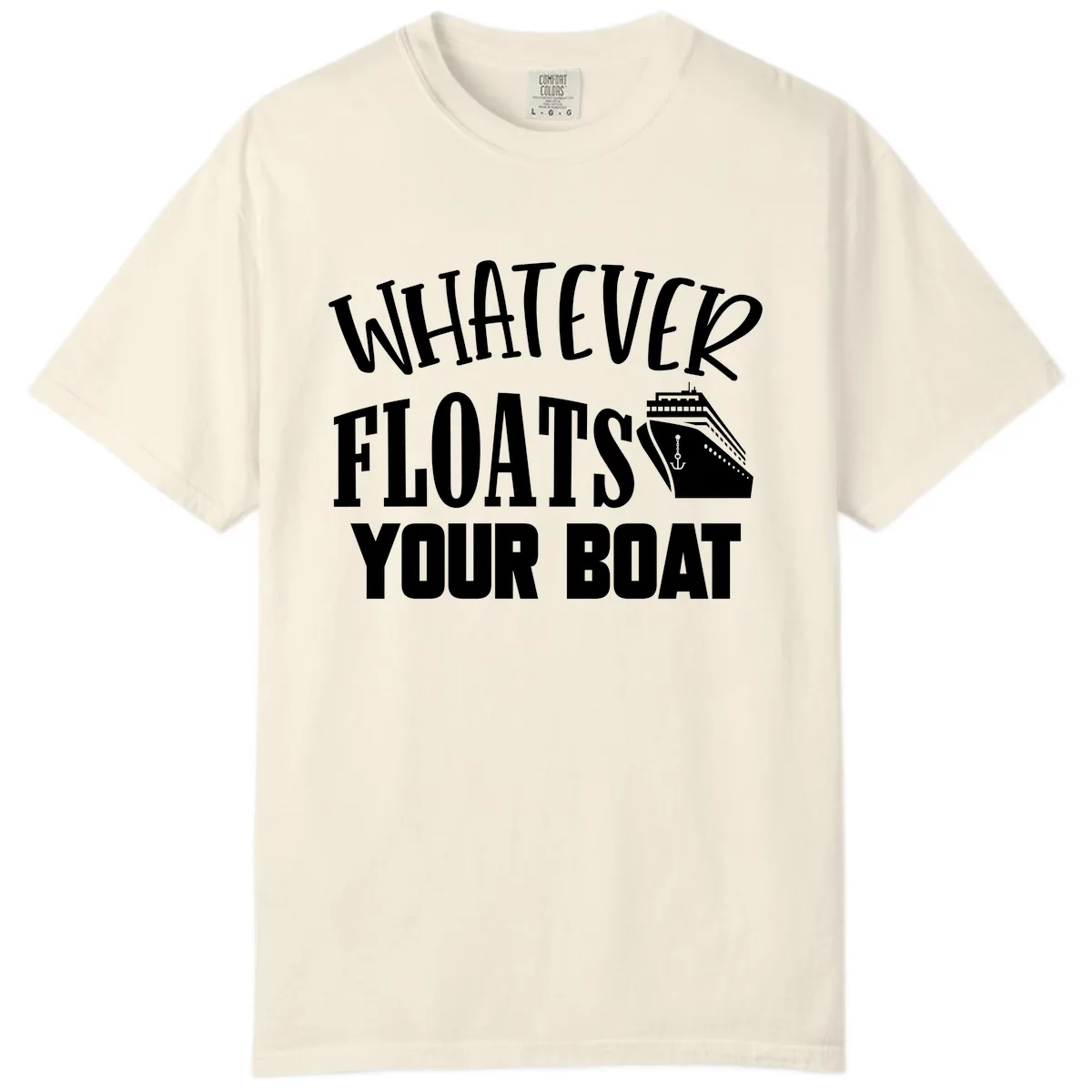 Whatever Floats Your Boat Comfort Color in Ivory