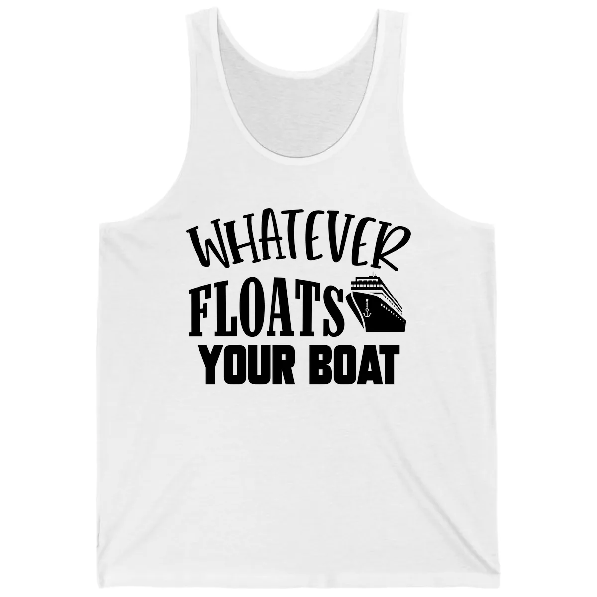 Whatever Floats Your Boat Tank in White