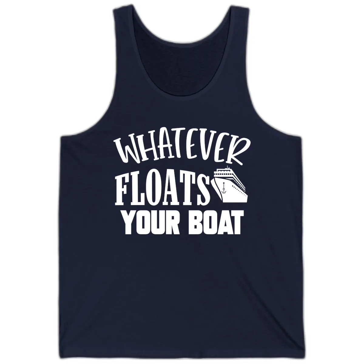 Whatever Floats Your Boat Tank in Navy