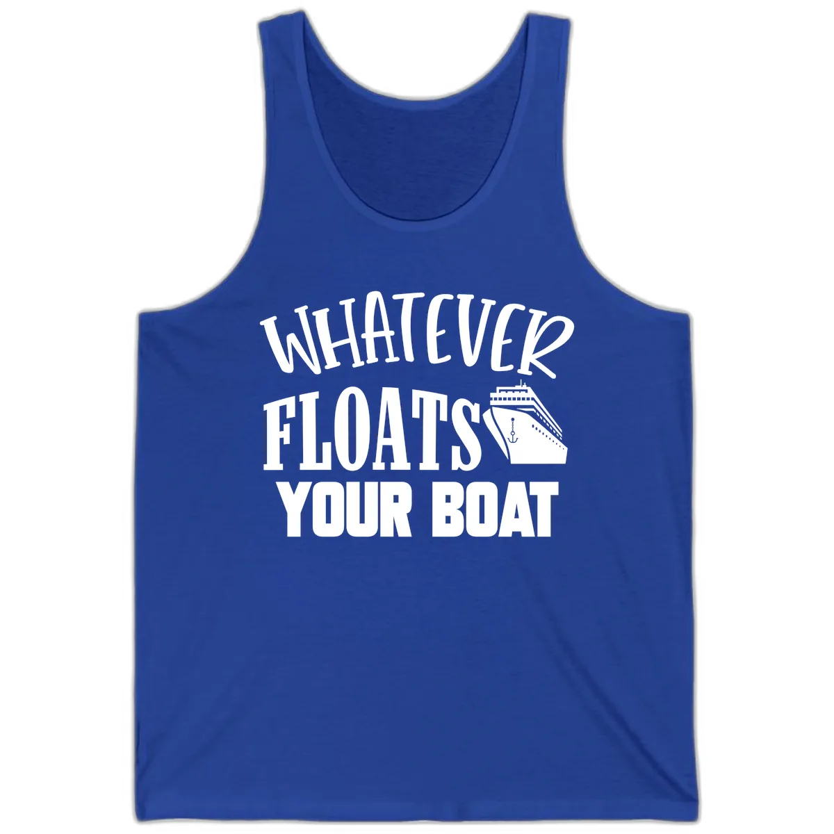 Whatever Floats Your Boat Tank in True Royal