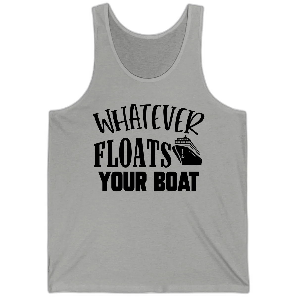 Whatever Floats Your Boat Tank in Athletic Heather