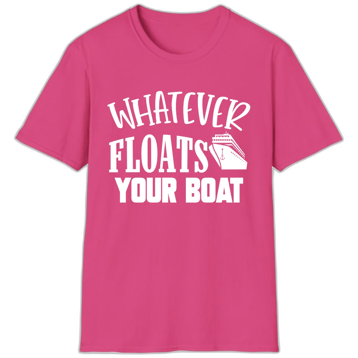Whatever Floats Your Boat T-Shirt in Heliconia