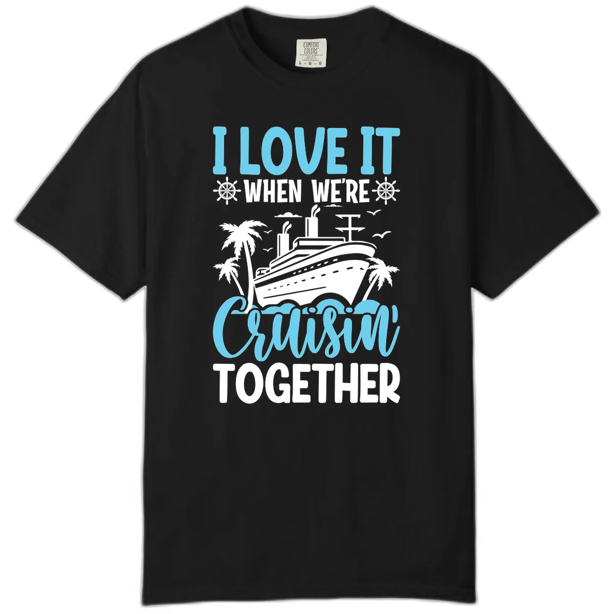 Cruising Together Nautical Design Comfort Color in Black