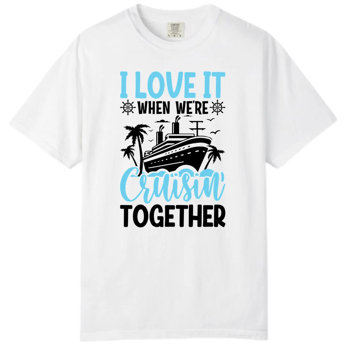 Cruising Together Nautical Design Comfort Color in White
