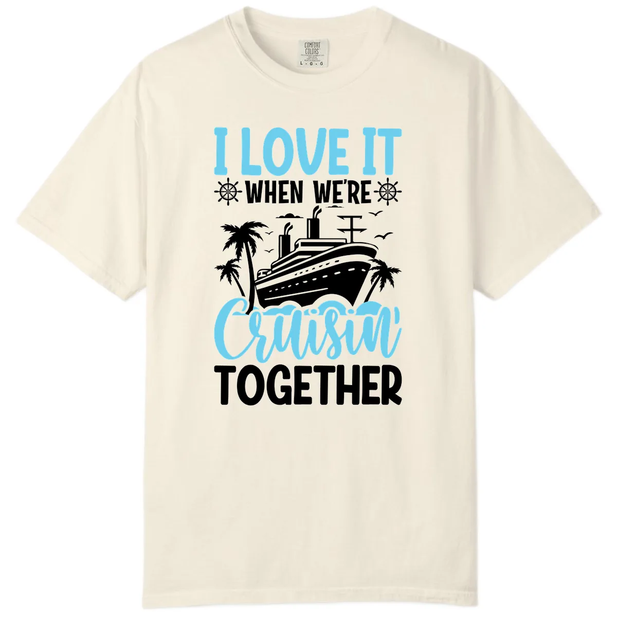 Cruising Together Nautical Design Comfort Color in Ivory