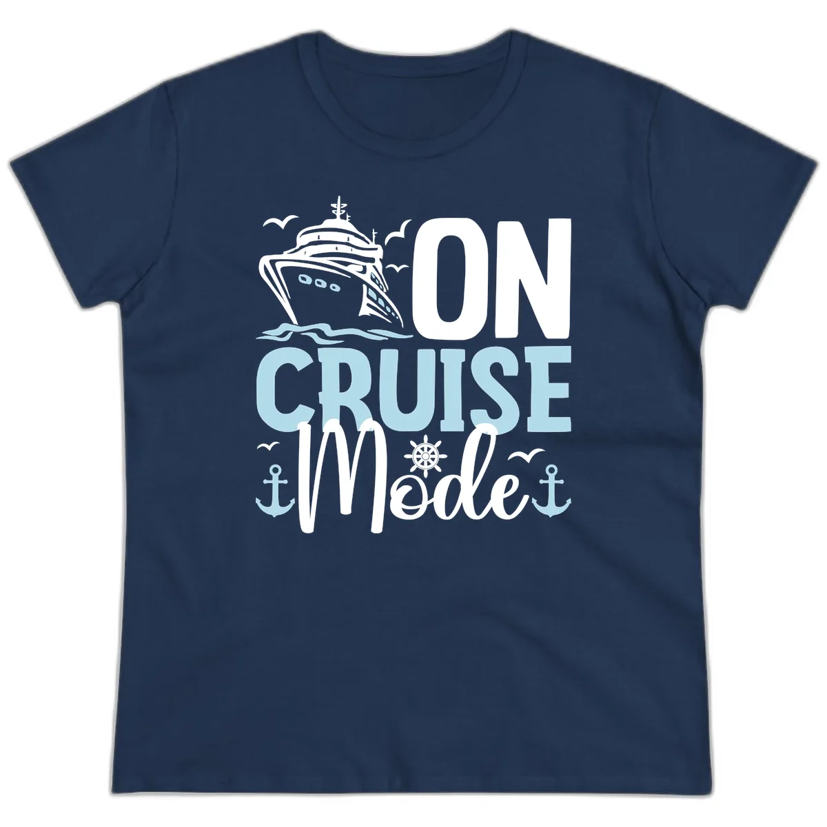 On Cruise Mode Ladies Tee in Navy