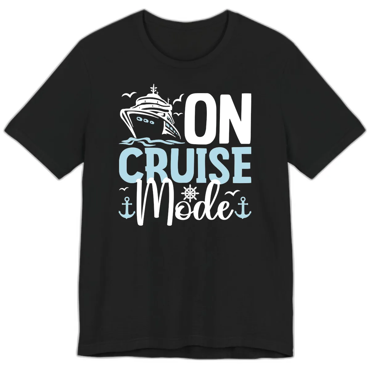 On Cruise Mode Premium T-Shirt in Black