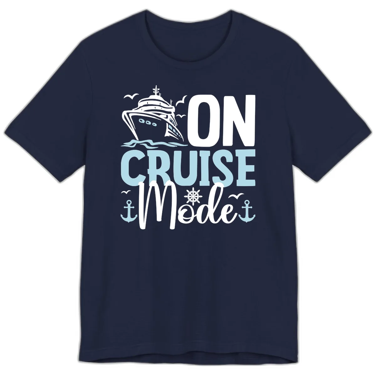 On Cruise Mode Premium T-Shirt in Navy