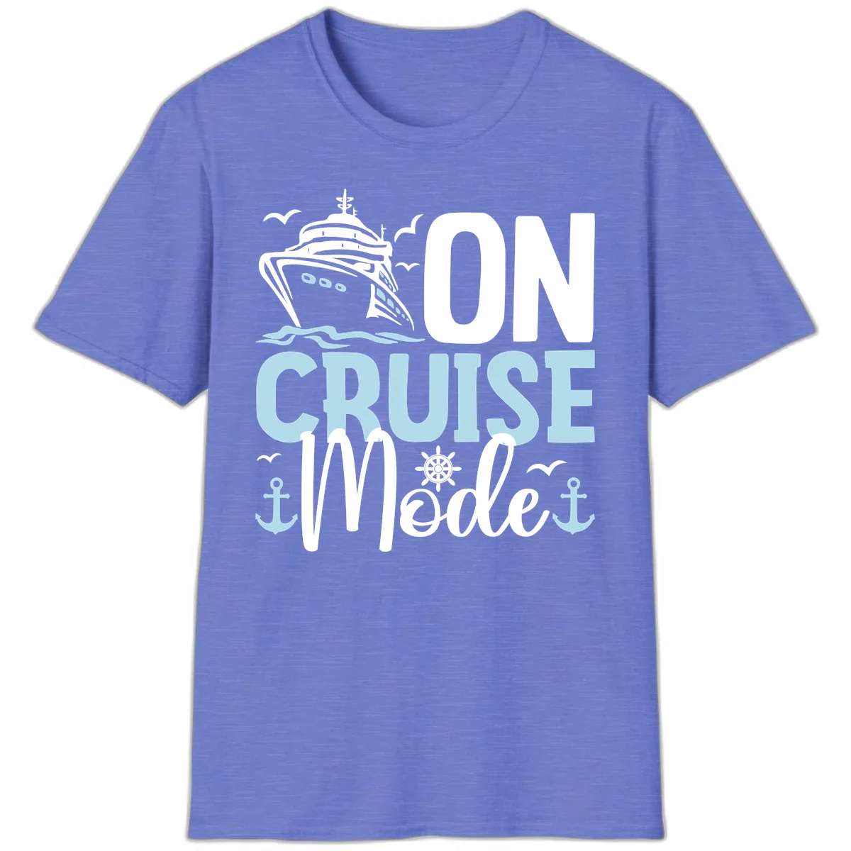 On Cruise Mode T-Shirt in Heather Royal