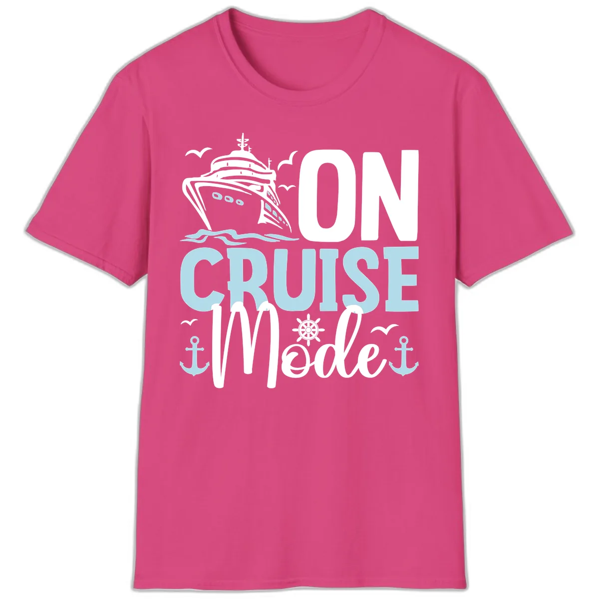 On Cruise Mode T-Shirt in Heliconia