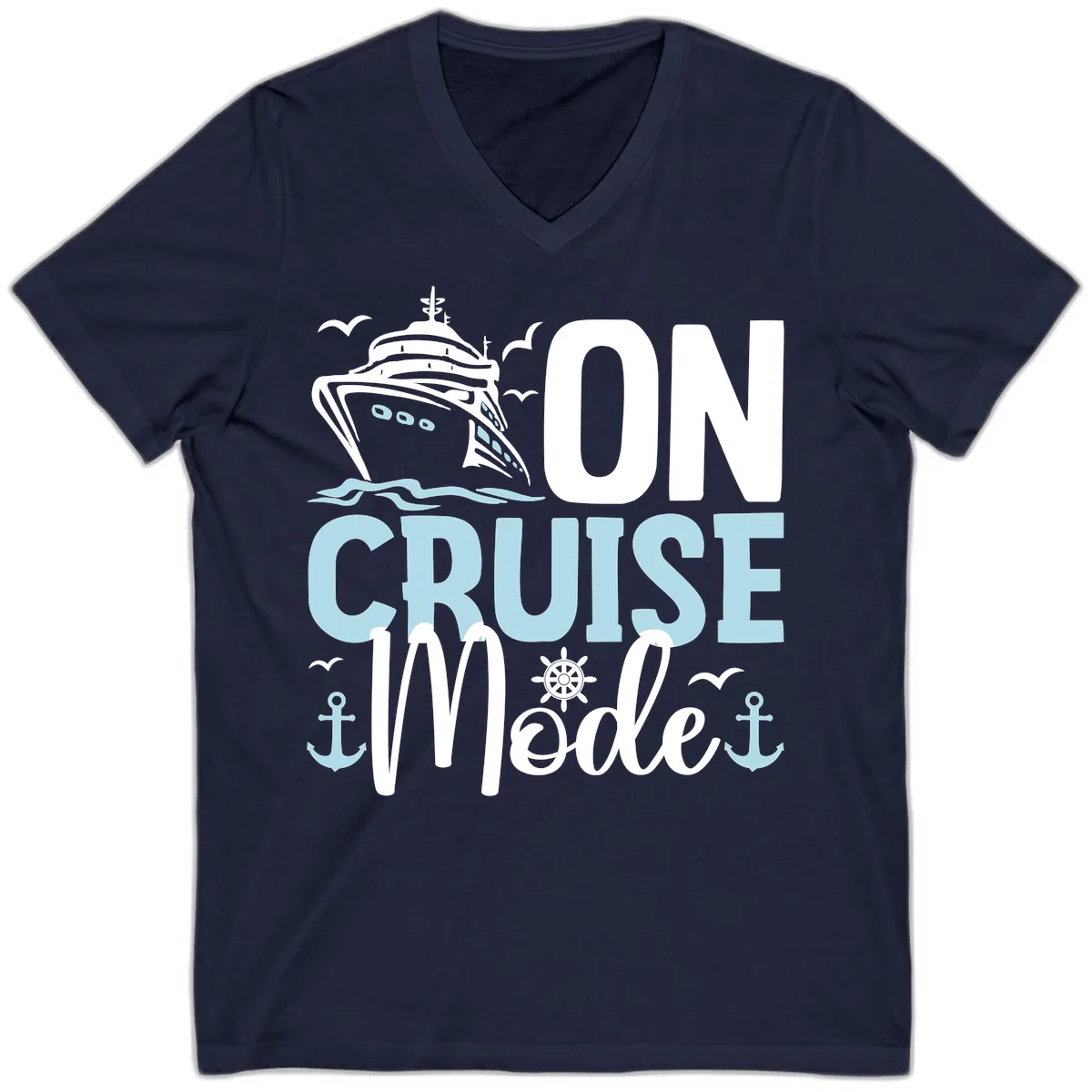 On Cruise Mode V-Neck in Navy