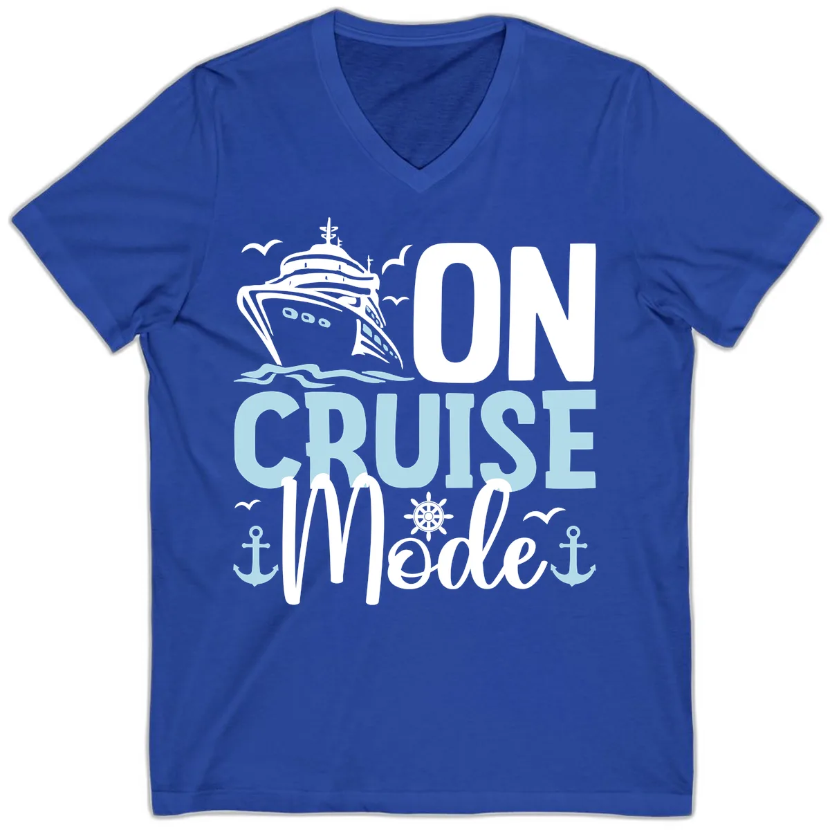 On Cruise Mode V-Neck in True Royal