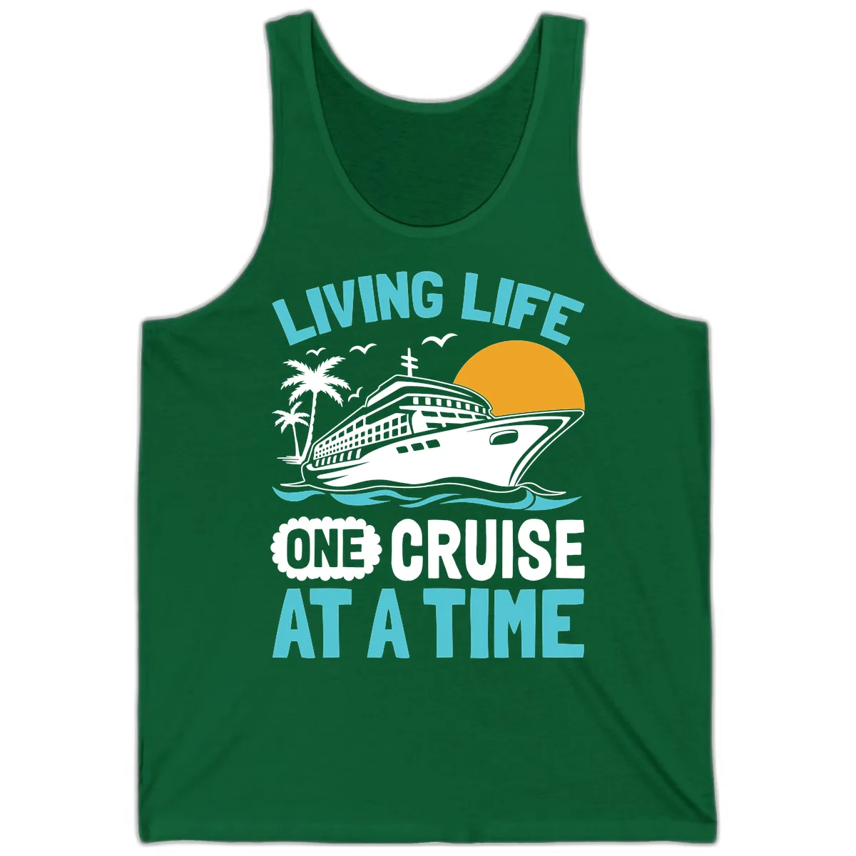Living Life One Cruise At A Time Tank in Kelly