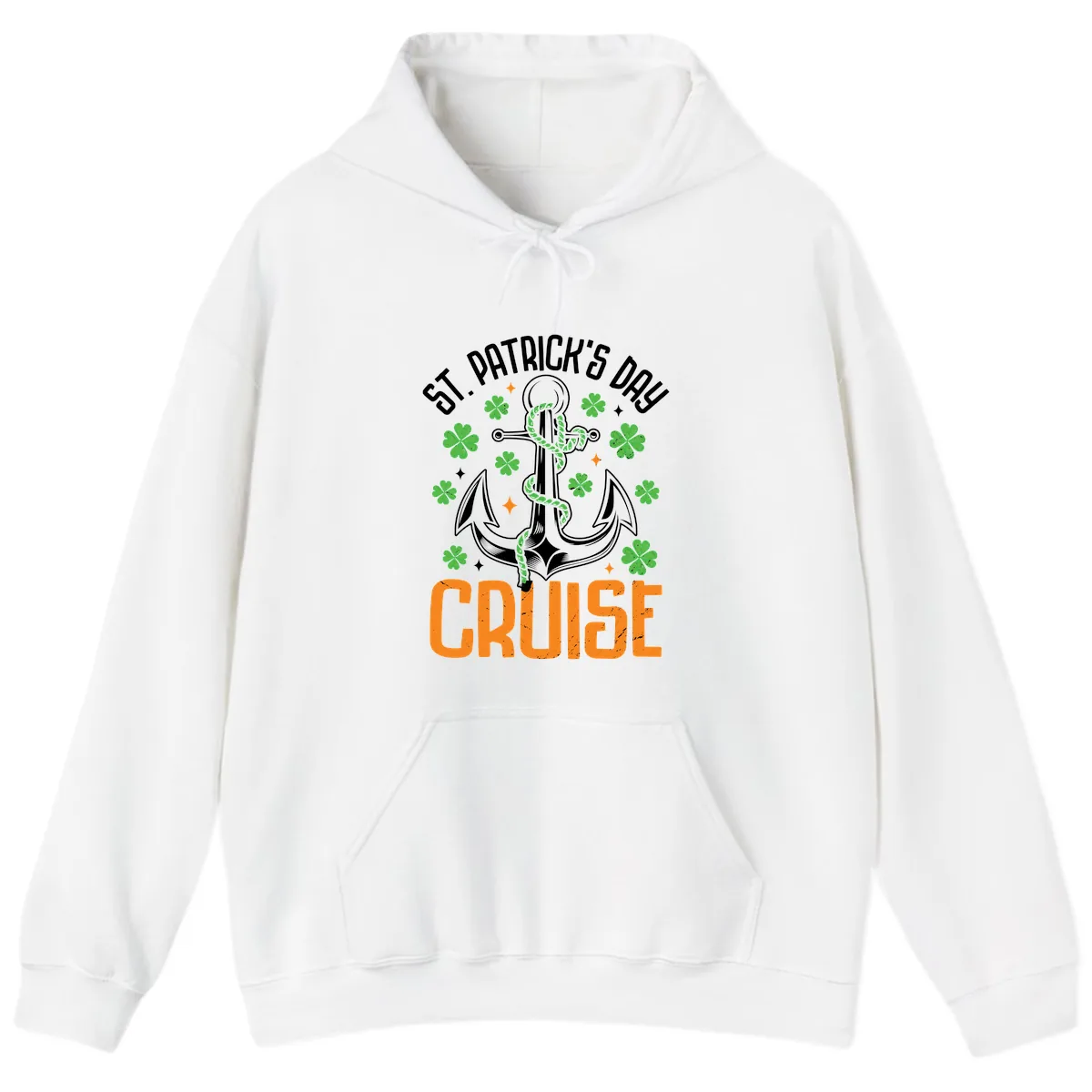St. Patrick's Day Cruise Hoodie in White