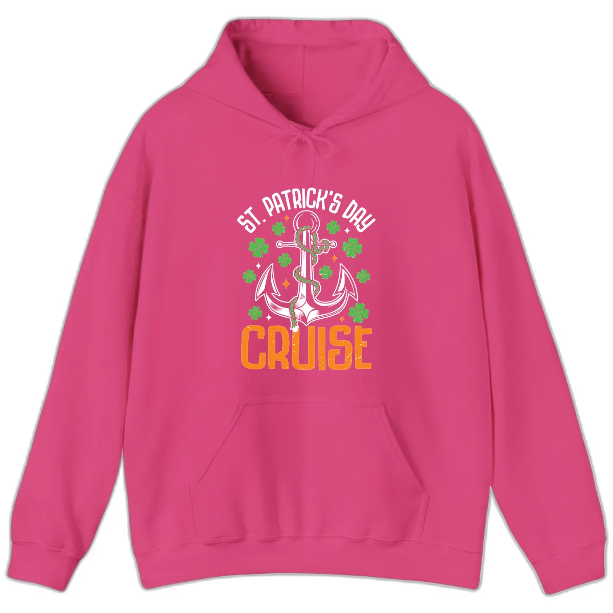 St. Patrick's Day Cruise Hoodie in Heliconia