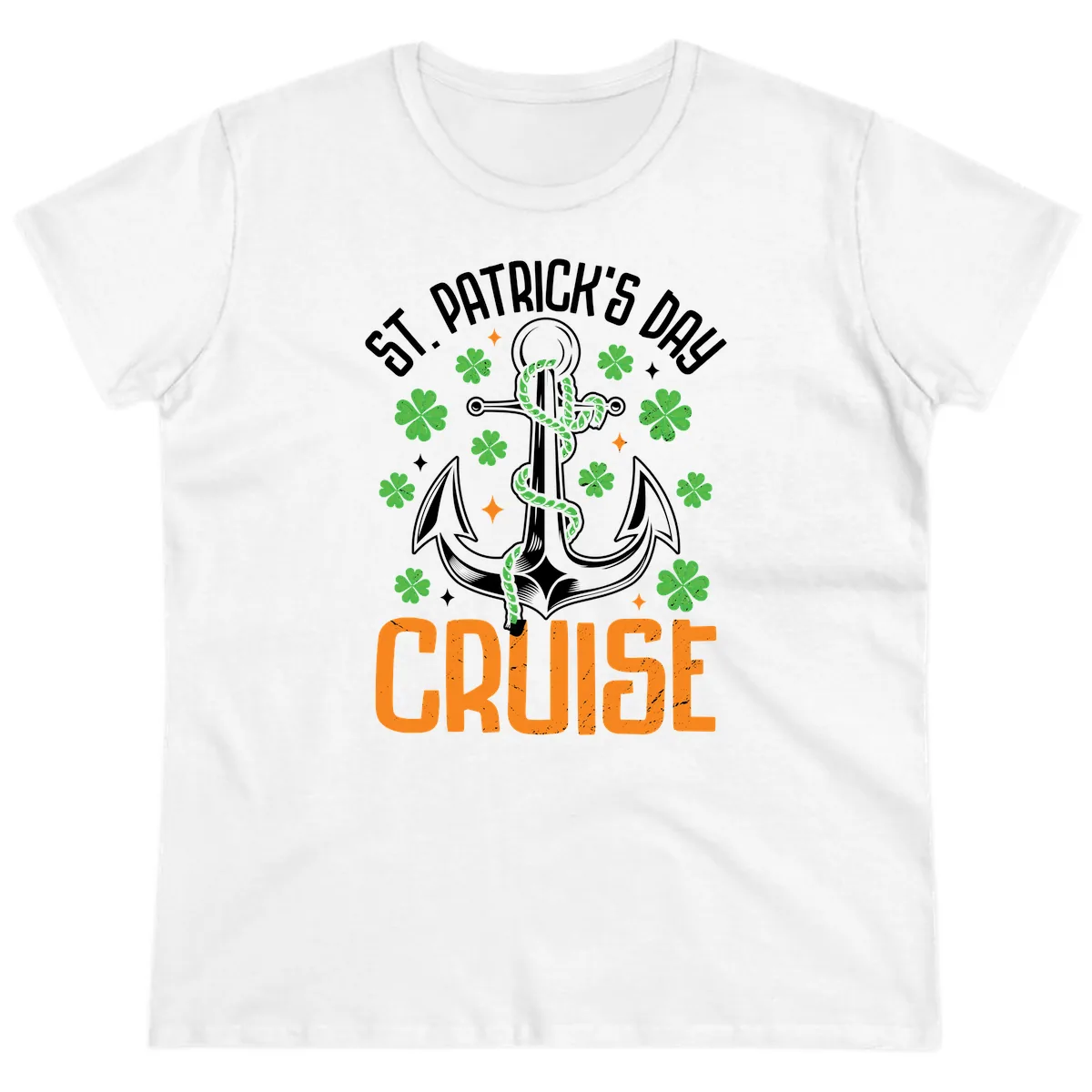 St. Patrick's Day Cruise Ladies Tee in White