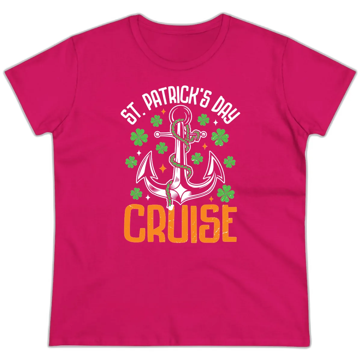 St. Patrick's Day Cruise Ladies Tee in Heliconia