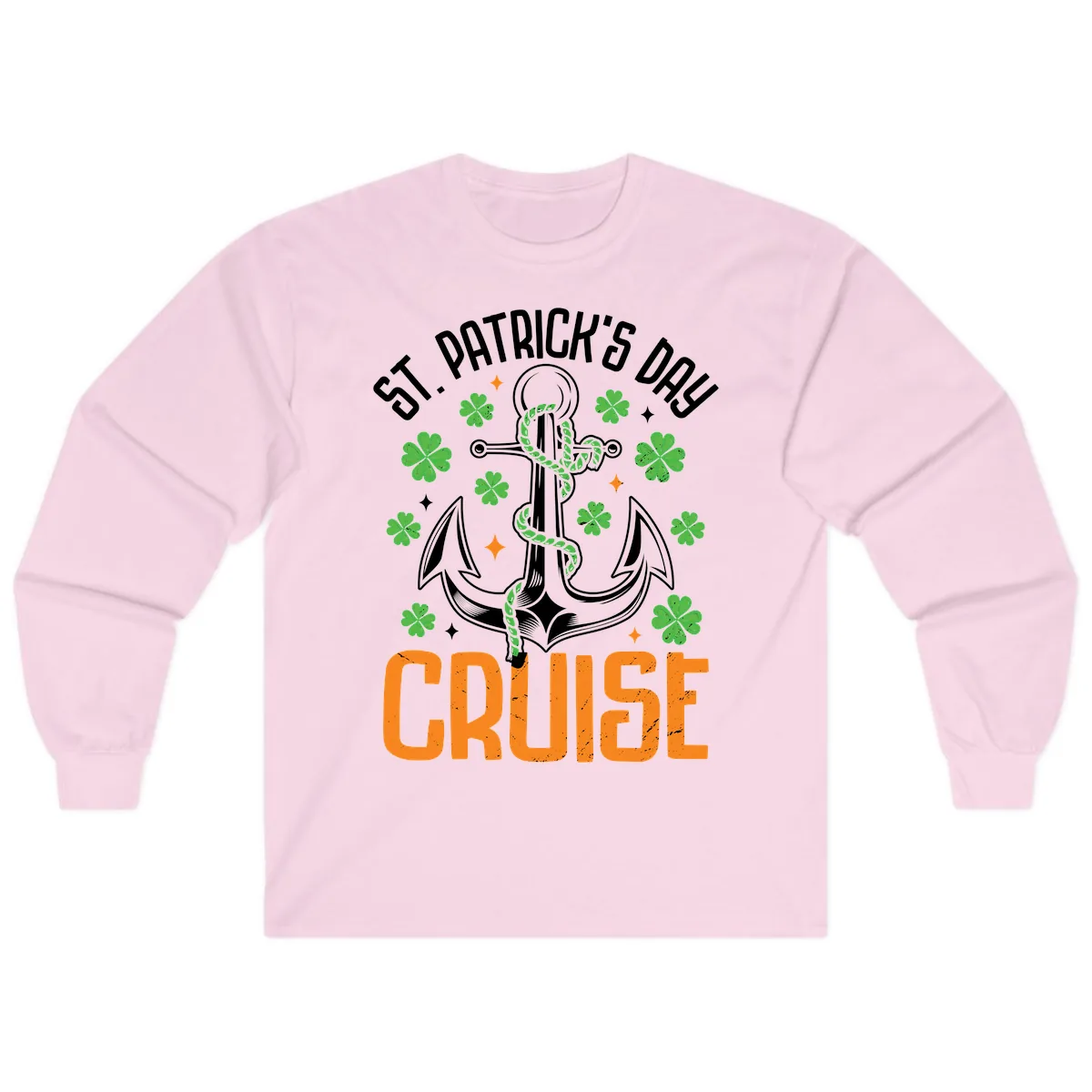 St. Patrick's Day Cruise Long Sleeve in Light Pink