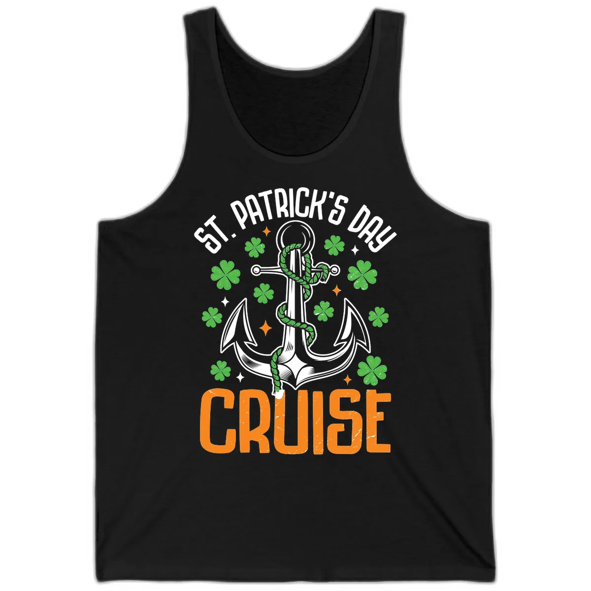 St. Patrick's Day Cruise Tank in Black