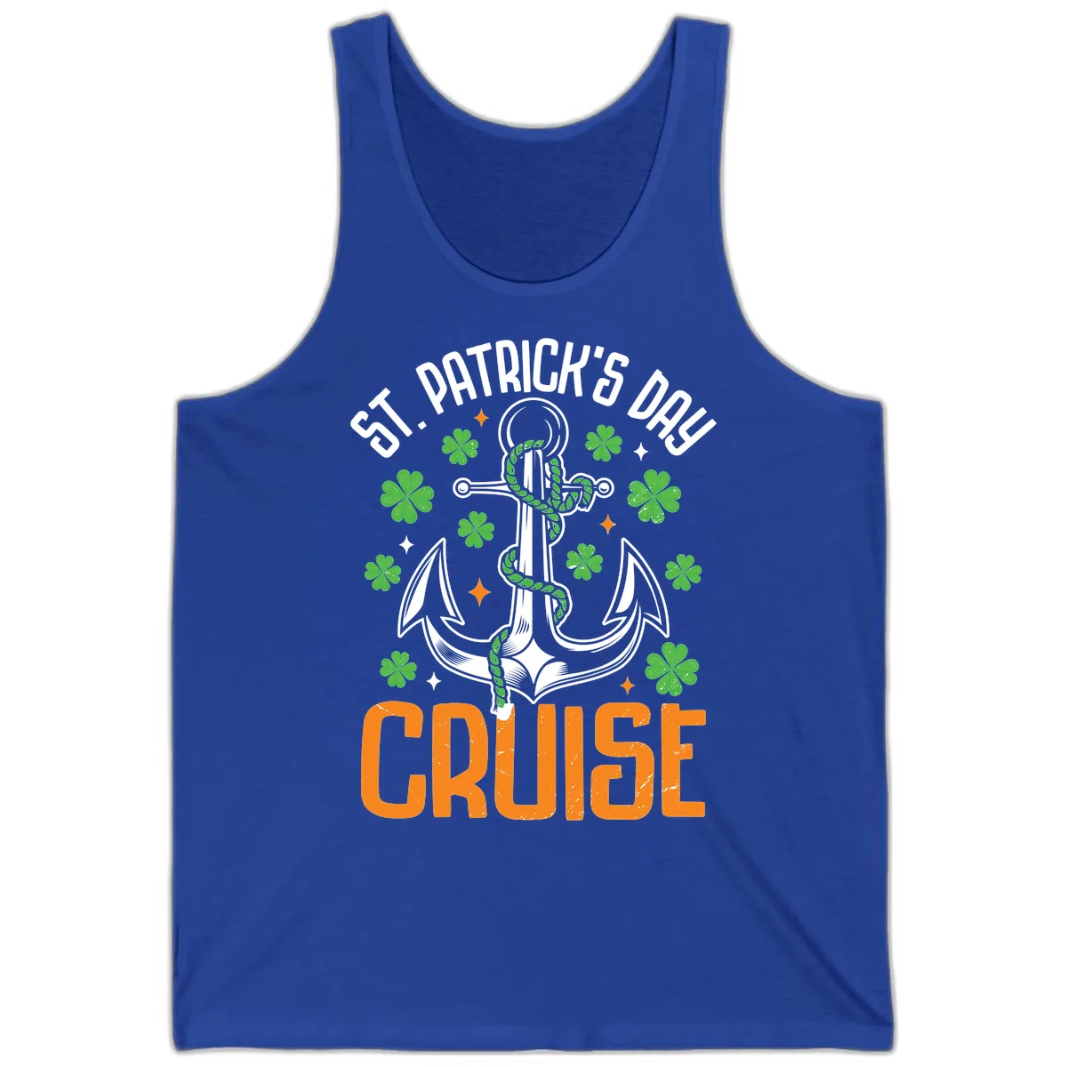 St. Patrick's Day Cruise Tank in True Royal