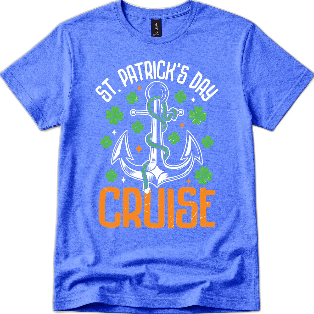 St. Patrick's Day Cruise T-Shirt in Heather Royal