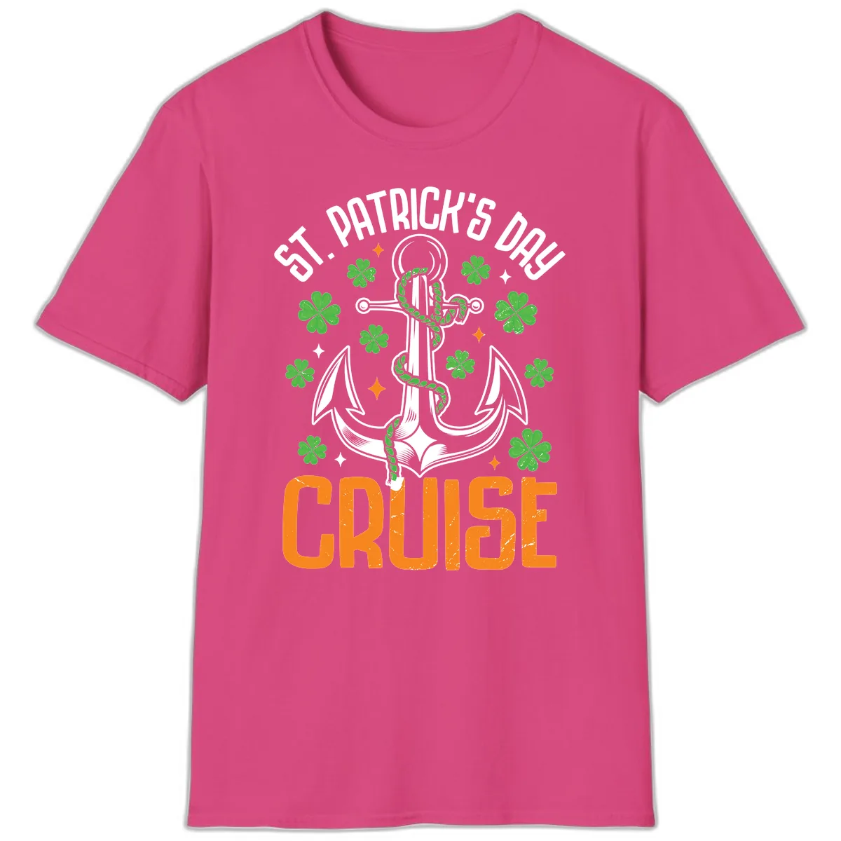 St. Patrick's Day Cruise T-Shirt in Heliconia
