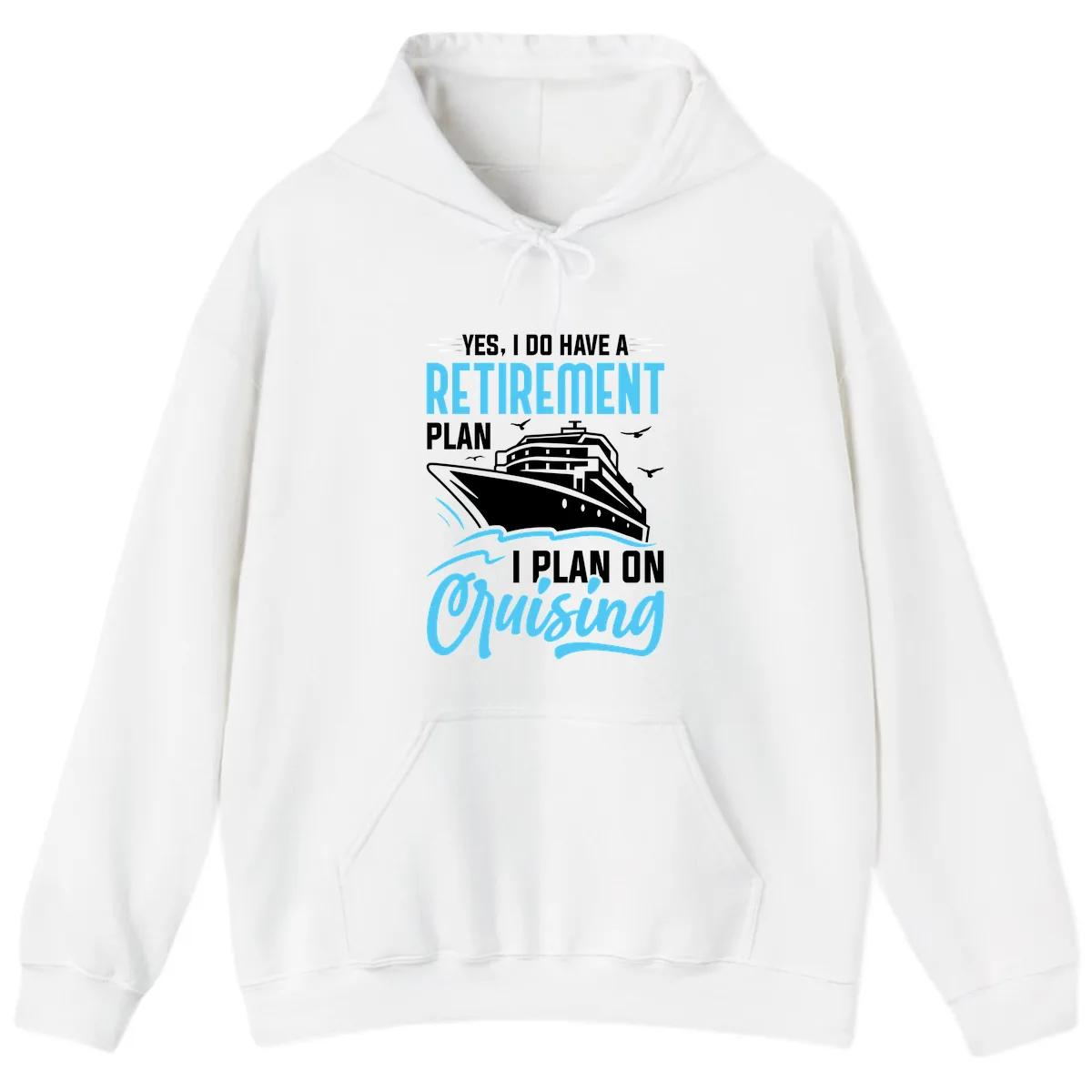 Retirement Plan: Cruising Hoodie in White