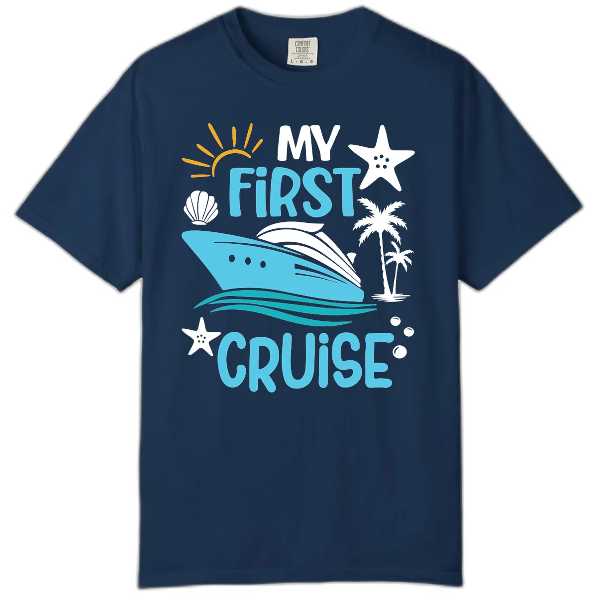 My First Cruise Comfort Color in Navy