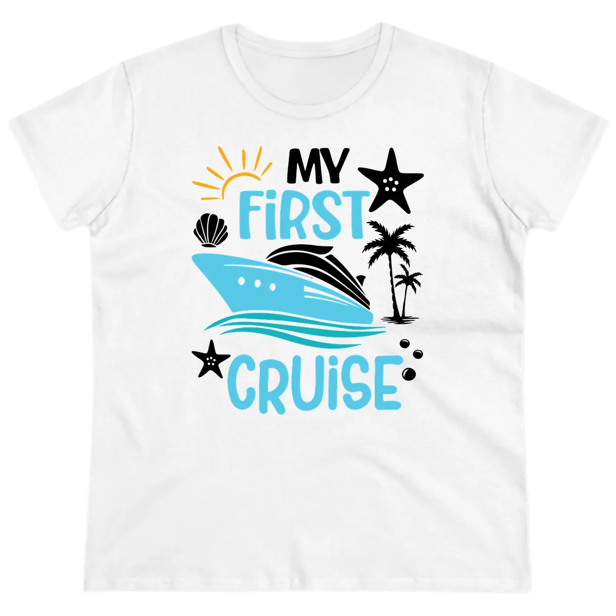 My First Cruise Ladies Tee in White