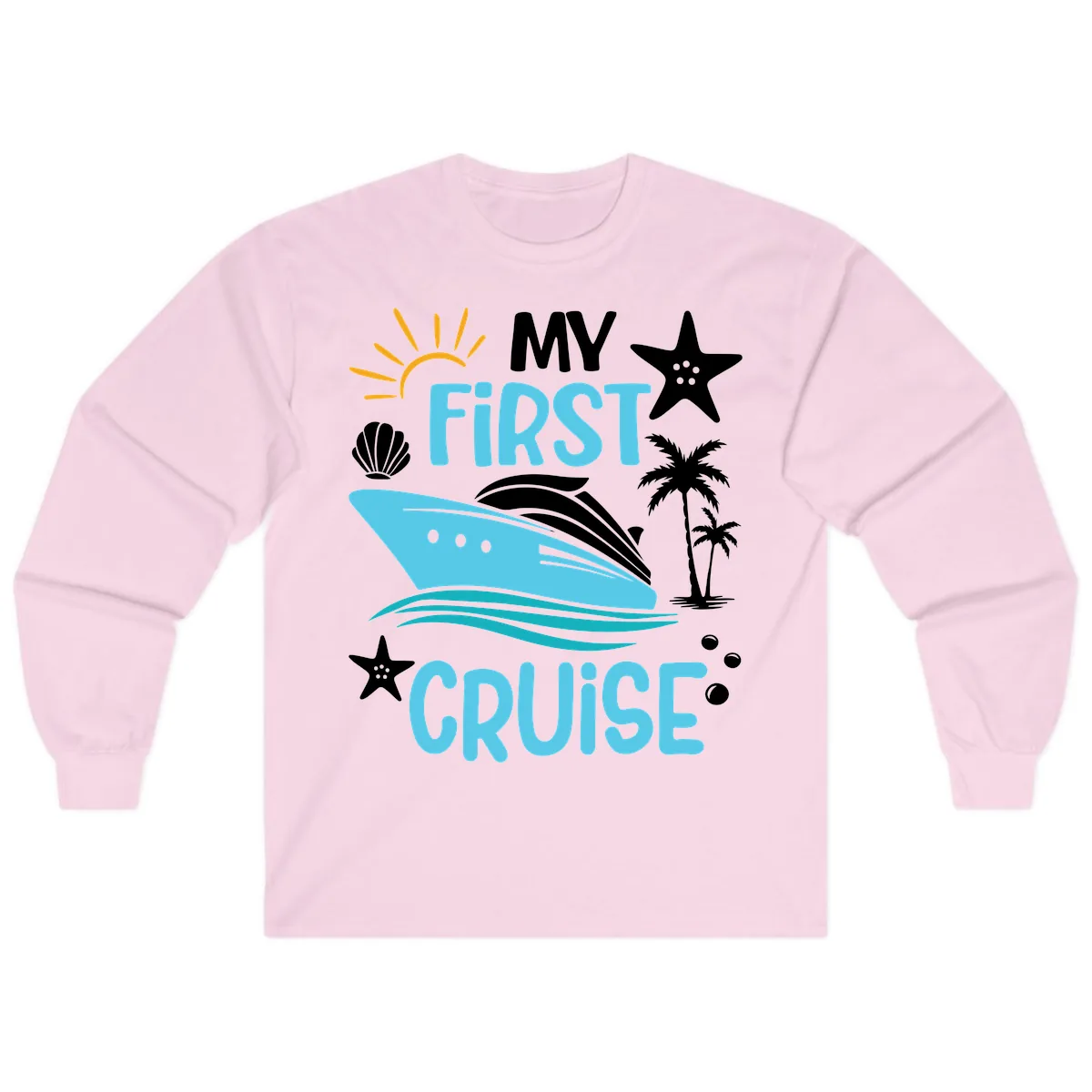 My First Cruise Long Sleeve in Light Pink