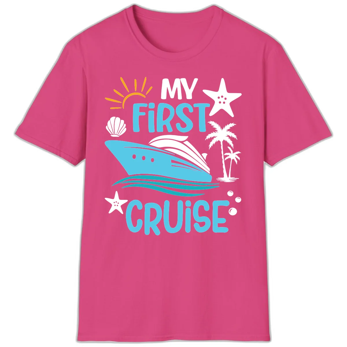 My First Cruise T-Shirt in Heliconia