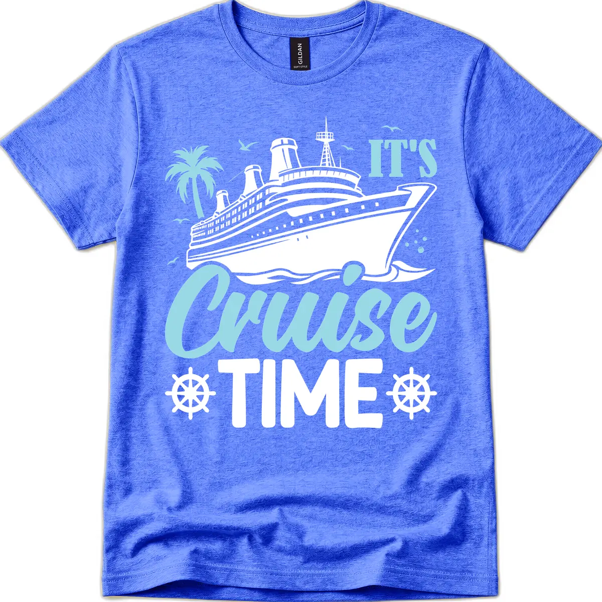 It's Cruise Time T-Shirt in Heather Royal