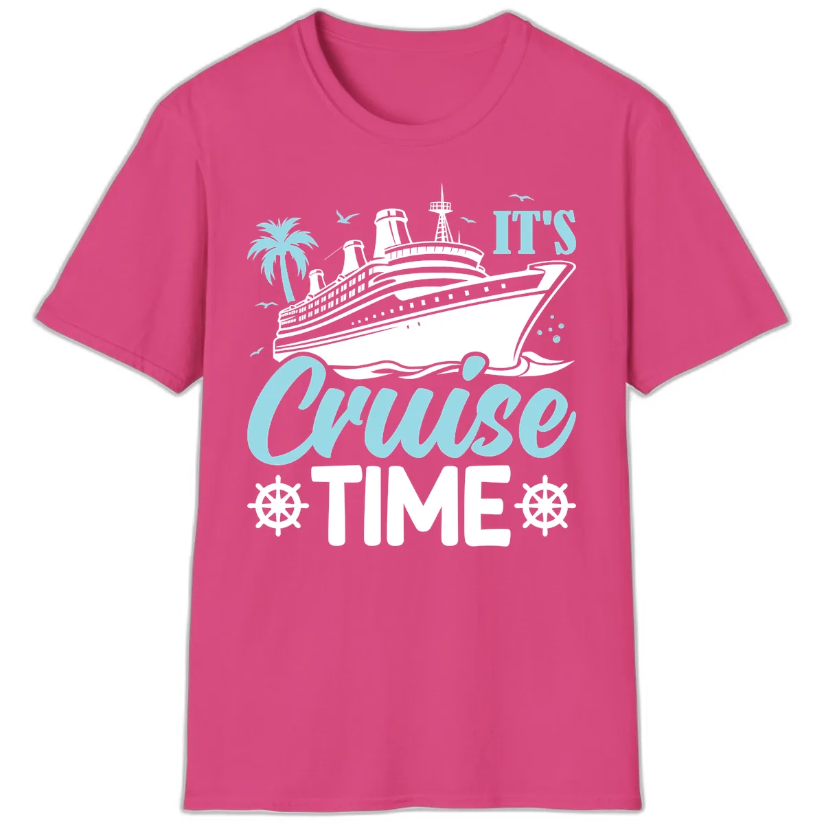 It's Cruise Time T-Shirt in Heliconia