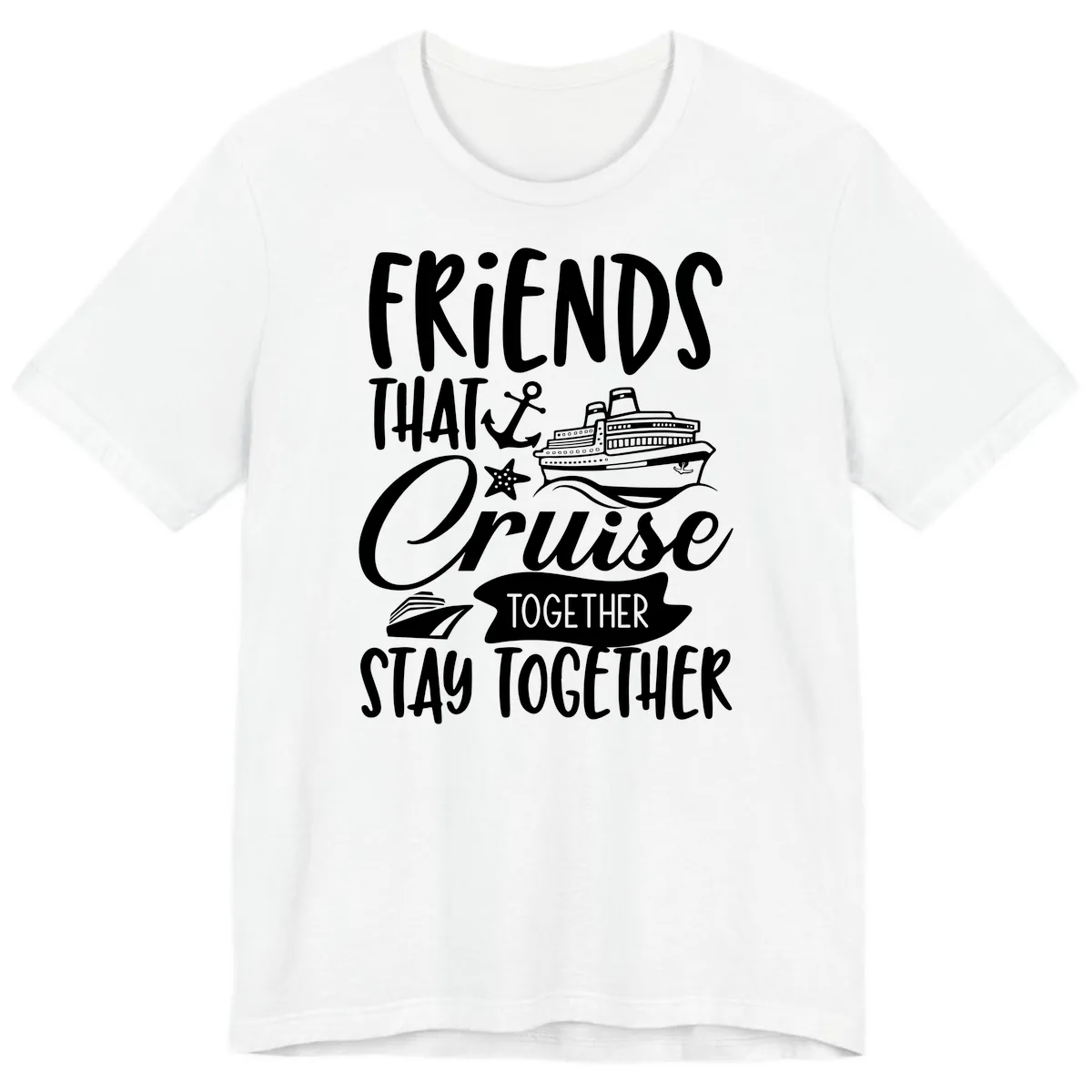 Friends That Cruise Together Premium T-Shirt in White