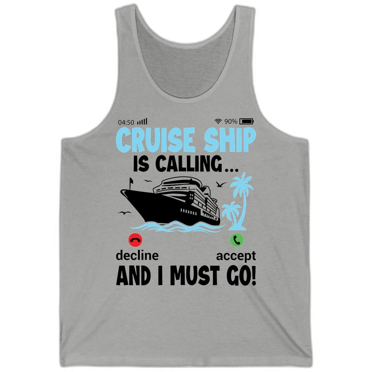 Cruise Ship Is Calling Tank in Athletic Heather