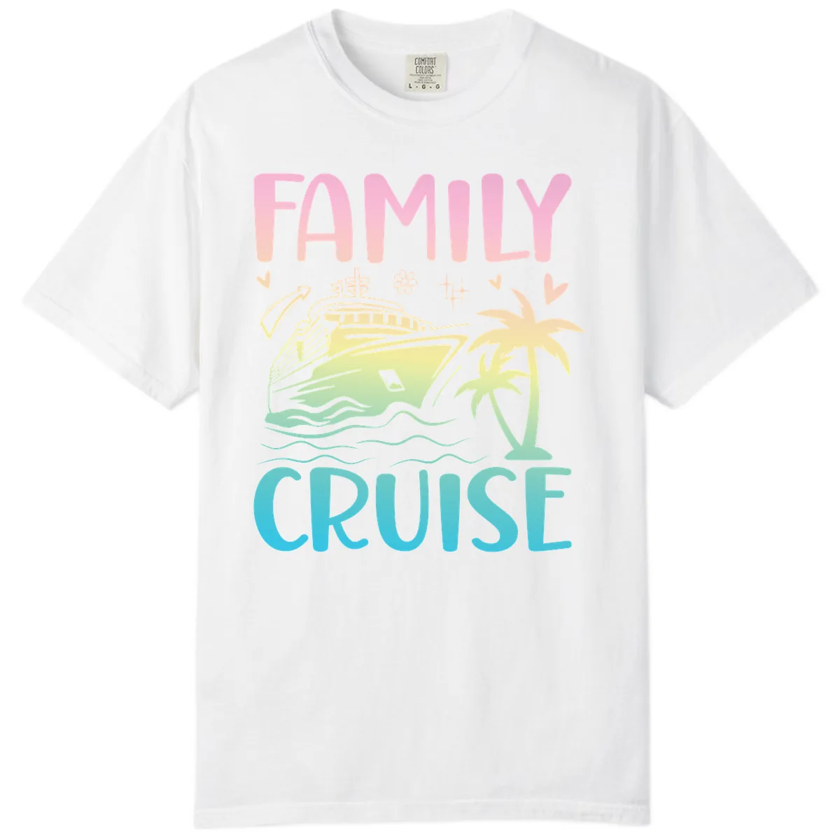 Family Cruise Vacation Comfort Color in White