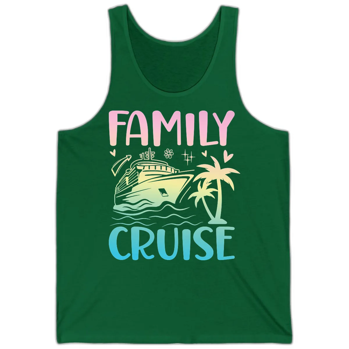 Family Cruise Vacation Tank in Kelly