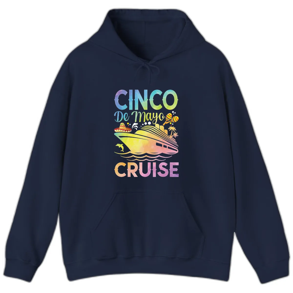 Cinco De Mayo Cruise Hoodie in Navy