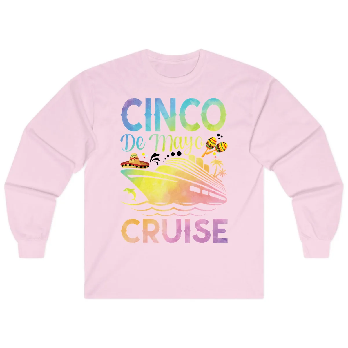 Cinco De Mayo Cruise Long Sleeve in Light Pink