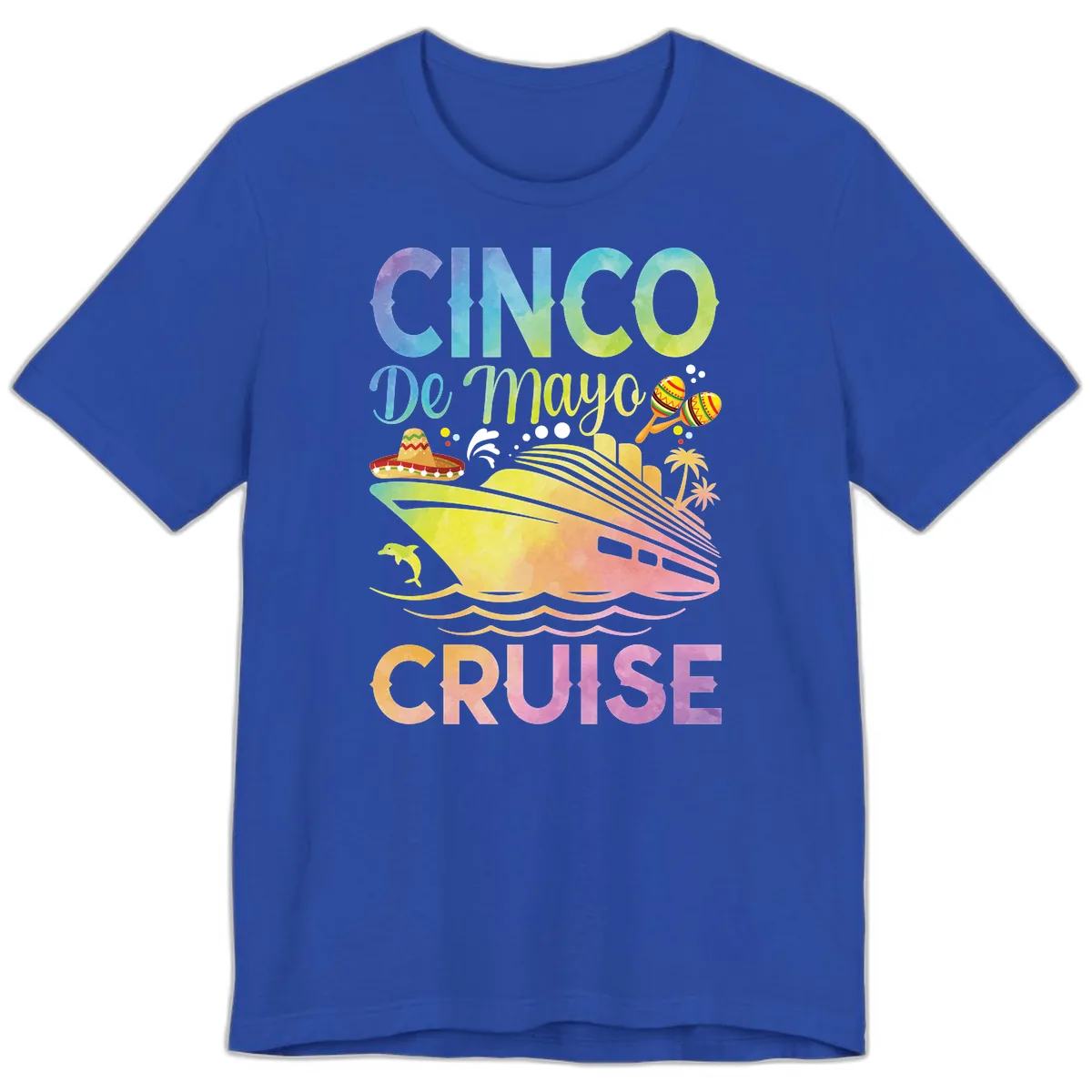 Cinco De Mayo Cruise Premium T-Shirt in True Royal