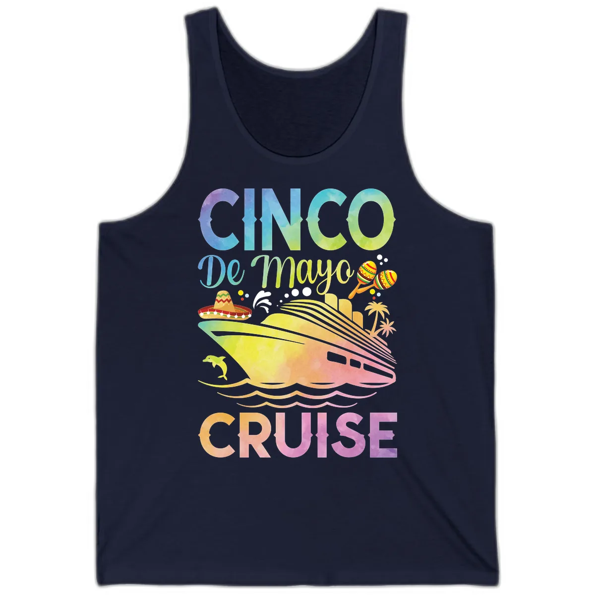 Cinco De Mayo Cruise Tank in Navy