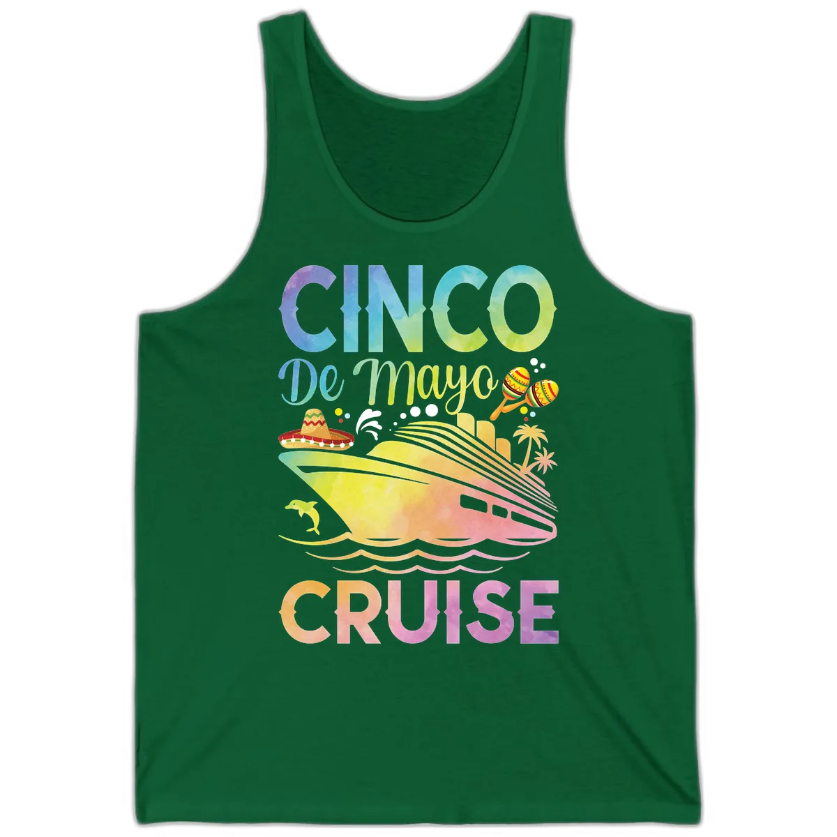 Cinco De Mayo Cruise Tank in Kelly