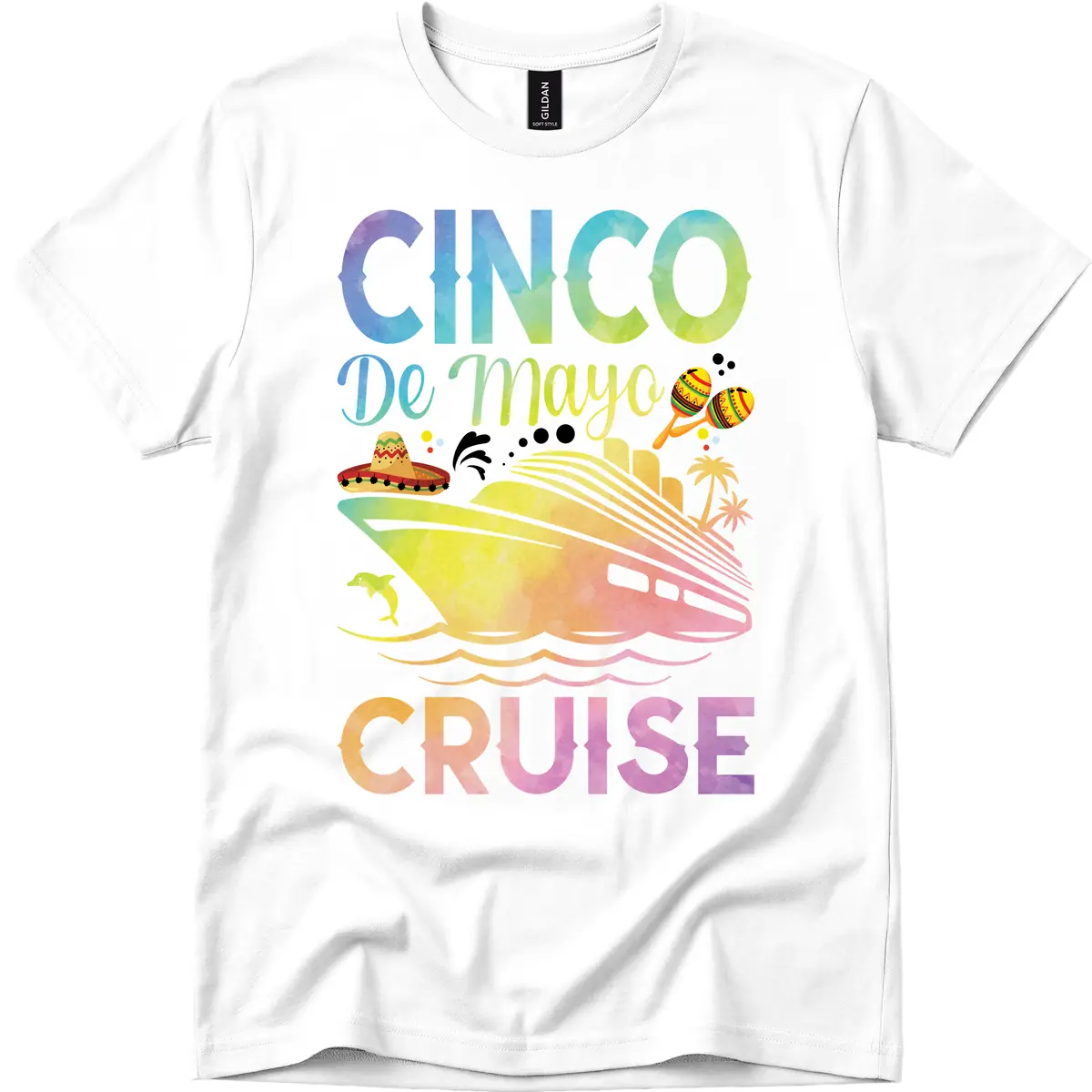 Cinco De Mayo Cruise T-Shirt in White