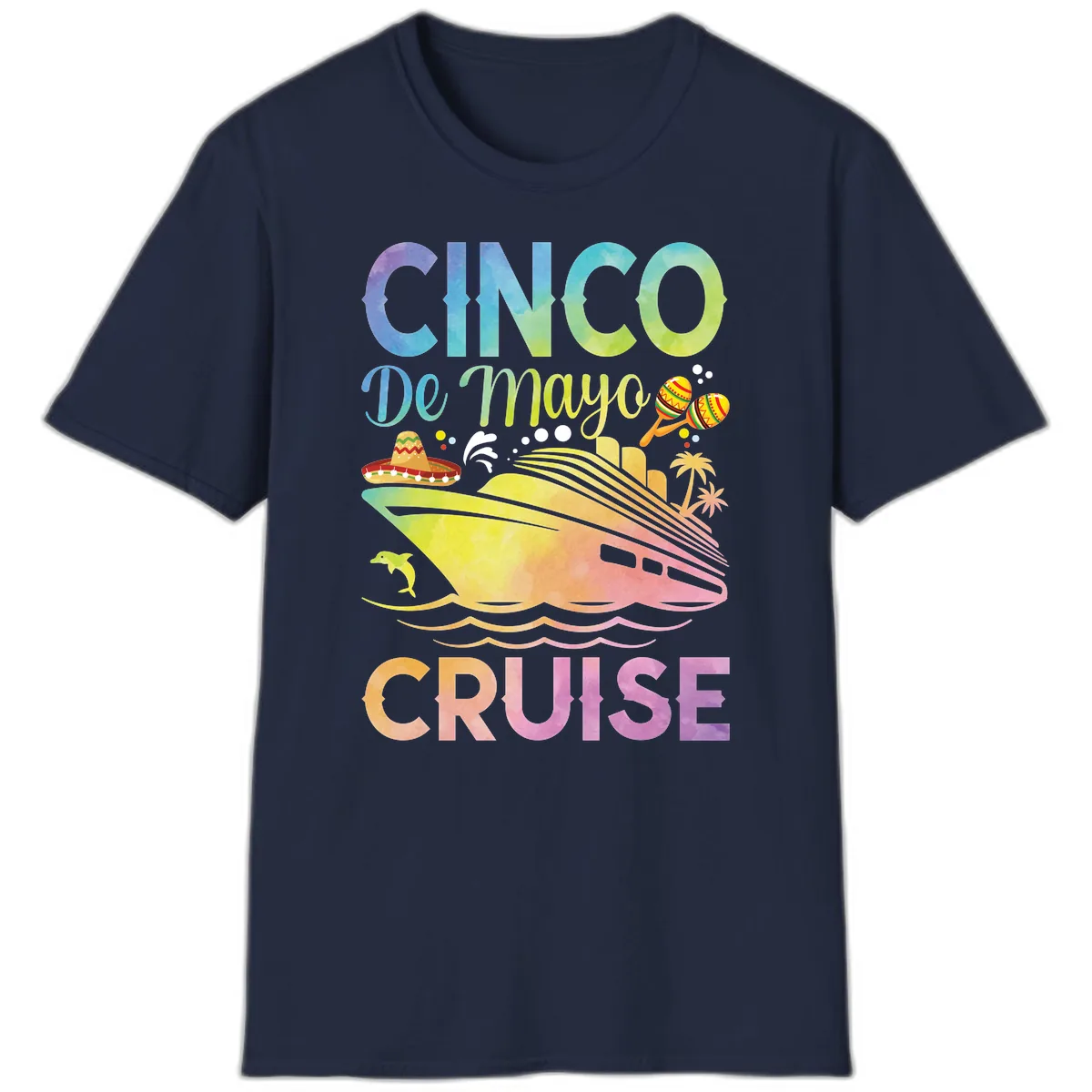 Cinco De Mayo Cruise T-Shirt in Navy