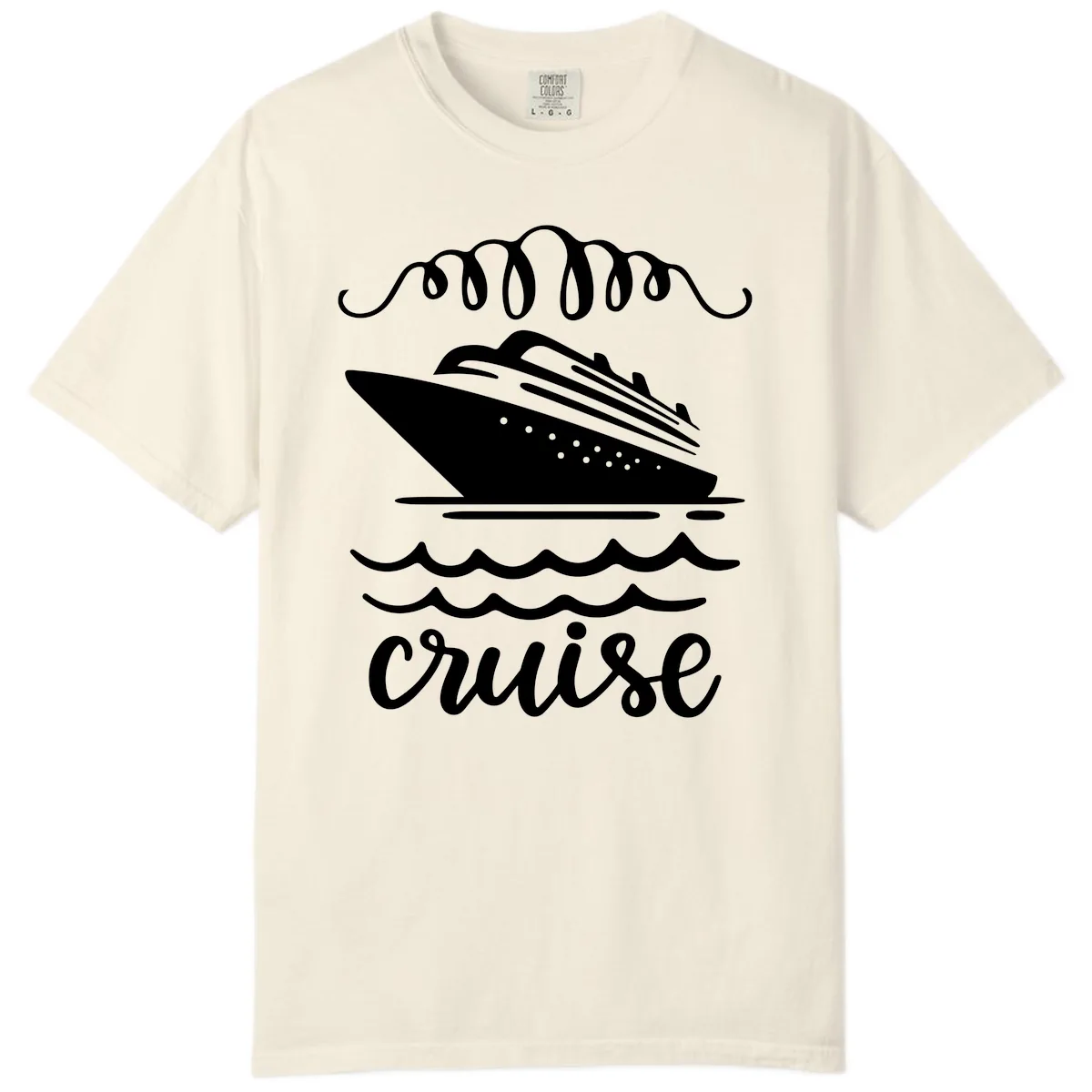 Cruise Ship Ocean Waves Comfort Color in Ivory