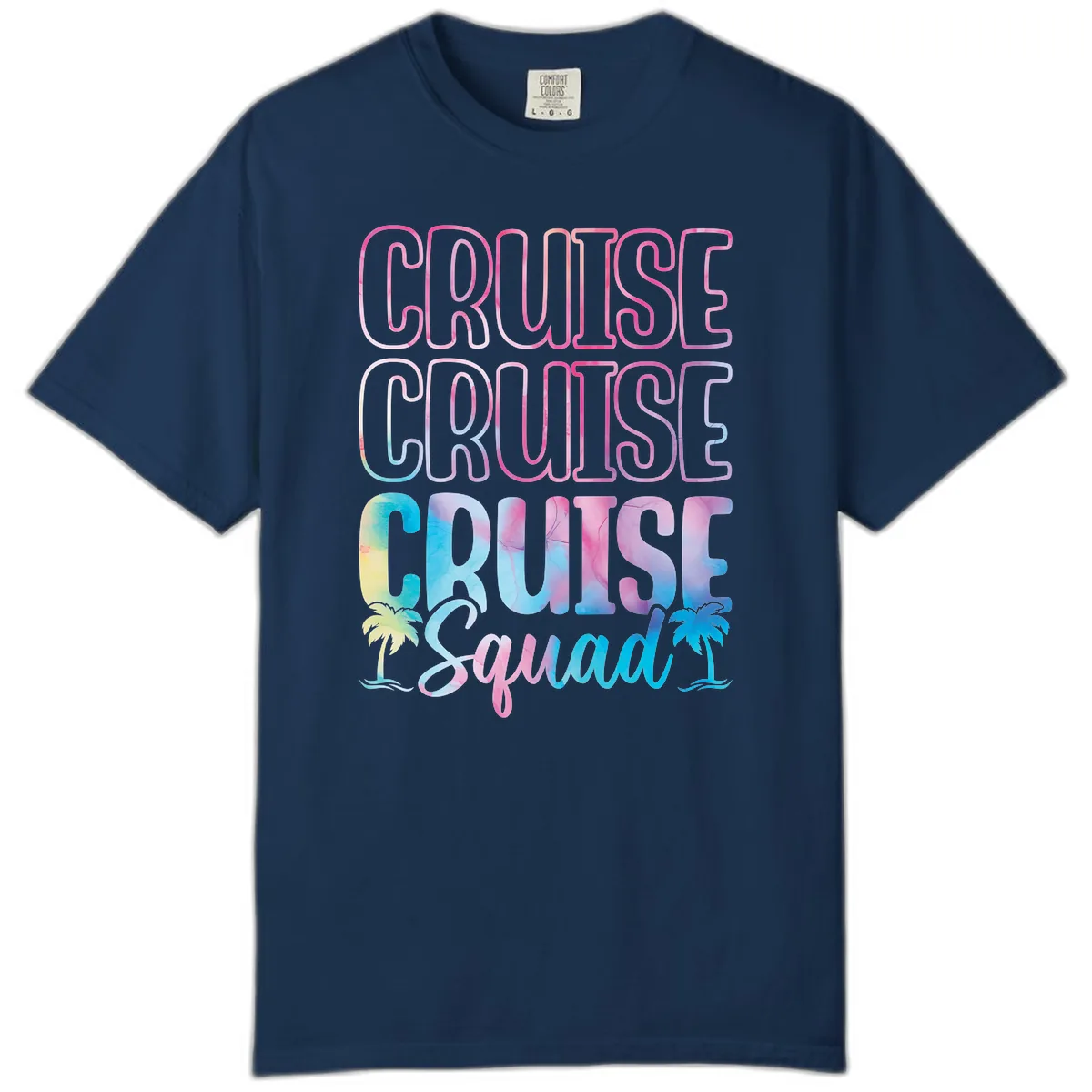 Cruise Cruise Cruise Squad Comfort Color in Navy