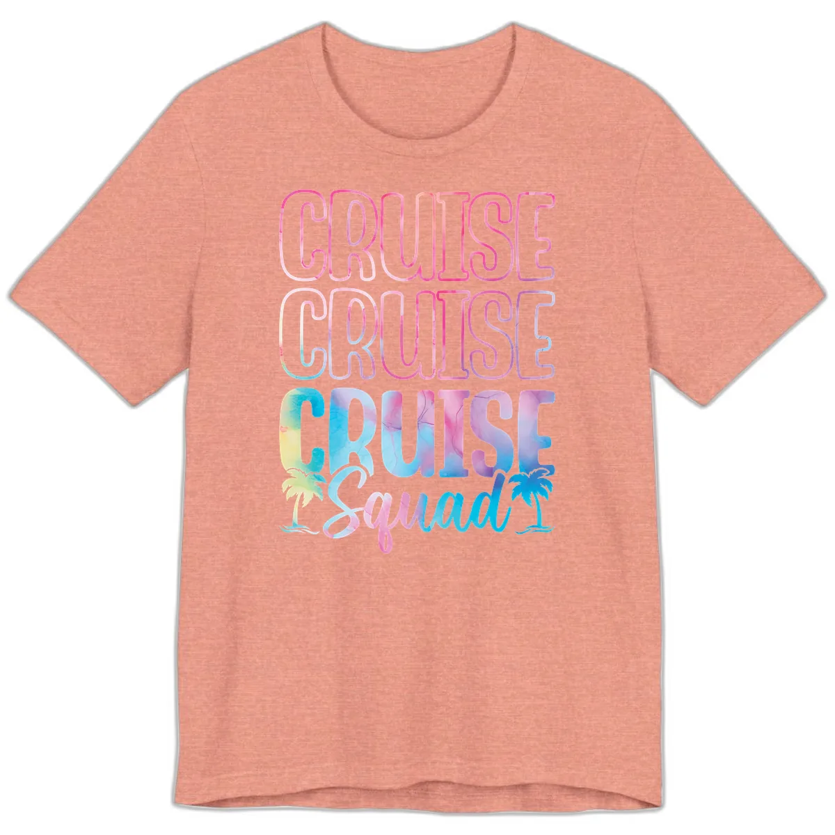 Cruise Cruise Cruise Squad Premium T-Shirt in Heather Sunset
