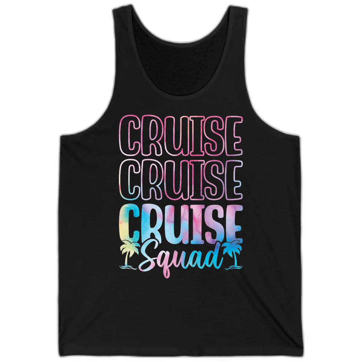 Cruise Cruise Cruise Squad Tank in Black